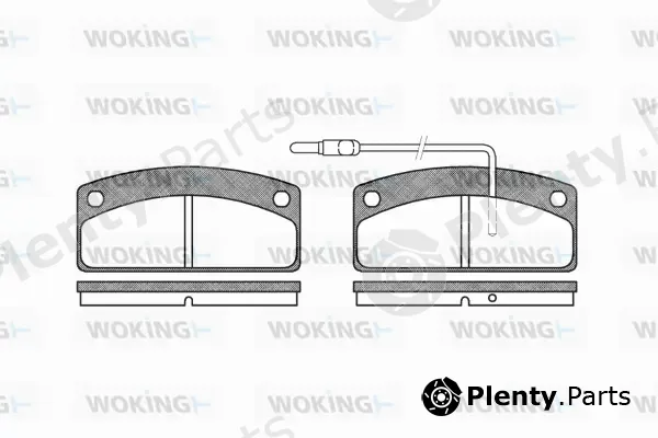 Woking P6253.02 — Brake Pad Set, disc brake