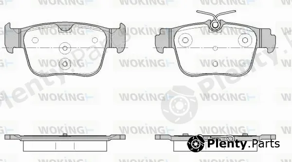 Woking P18453.00 — Brake Pad Set, disc brake