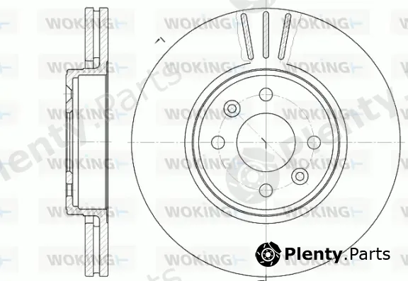 Woking D6583.10 — Brake Disc