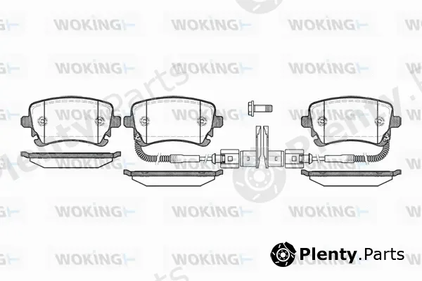Woking P9973.02 — Brake Pad Set, disc brake