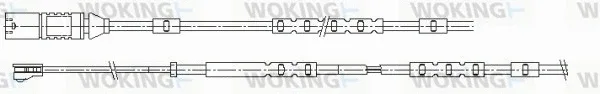 Woking 001161 — Warning Contact, brake pad wear