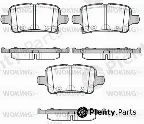 Woking P17283.02 — Brake Pad Set, disc brake