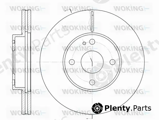 Woking D6184.10 — Brake Disc