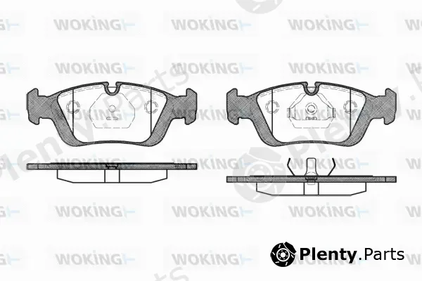 Woking P2843.00 — Brake Pad Set, disc brake