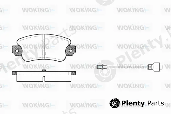 Woking P1283.02 — Brake Pad Set, disc brake