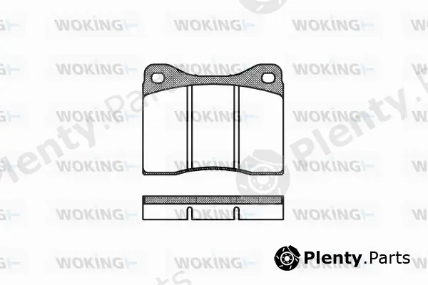 Woking P1113.00 — Brake Pad Set, disc brake
