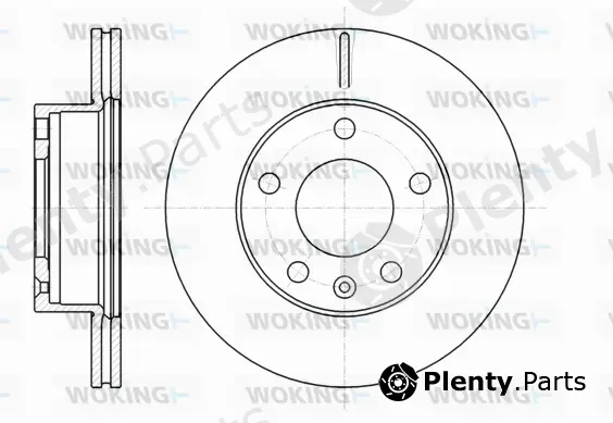 Woking D61064.10 — Brake Disc