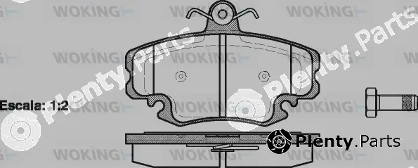 Woking P0413.20 — Brake Pad Set, disc brake