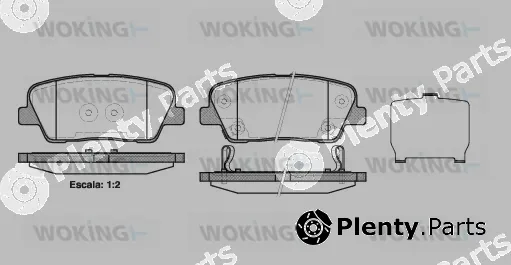 Woking P13743.02 — Brake Pad Set, disc brake