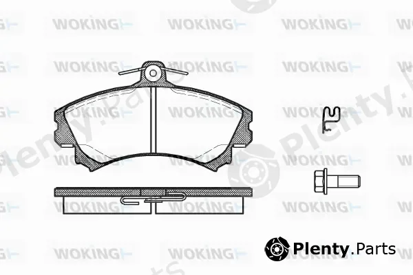 Woking P4903.21 — Brake Pad Set, disc brake