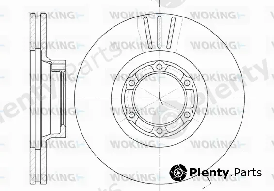 Woking D6157.10 — Brake Disc