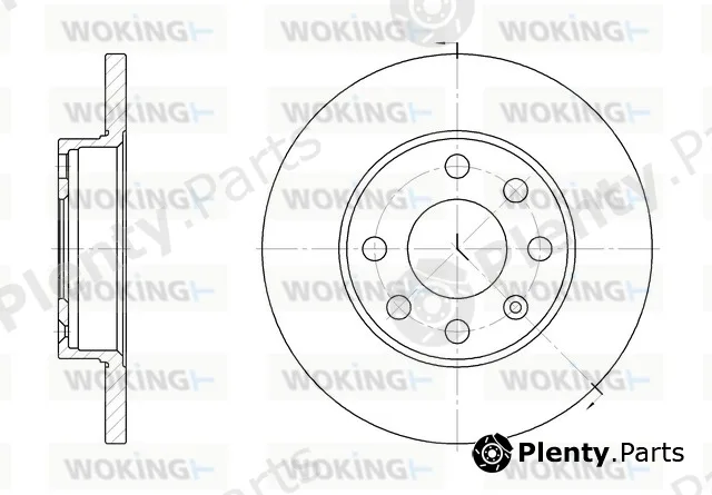 Woking D6059.00 — Brake Disc
