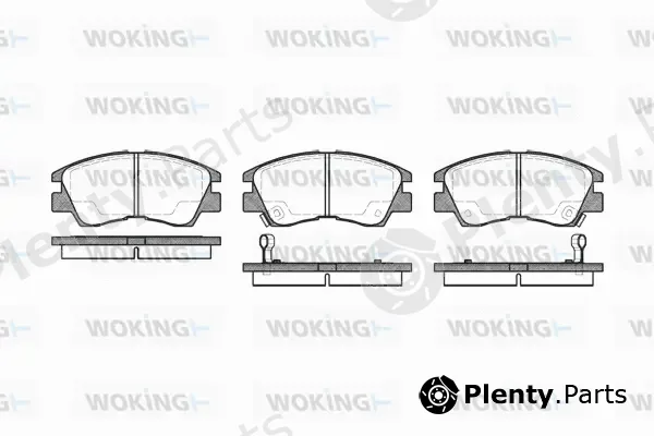 Woking P3753.02 — Brake Pad Set, disc brake