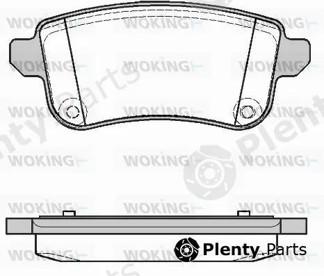 Woking P12873.10 — Brake Pad Set, disc brake
