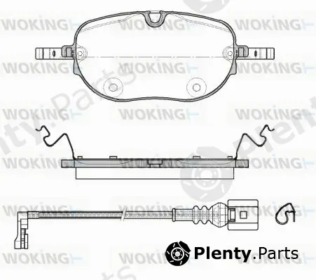 Woking P18633.01 — Brake Pad Set, disc brake