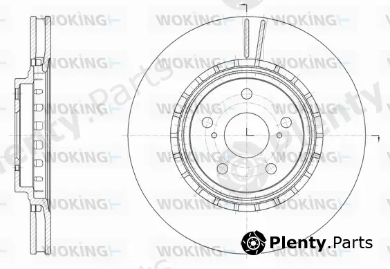 Woking D61540.10 — Brake Disc