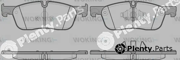 Woking P17333.10 — Brake Pad Set, disc brake