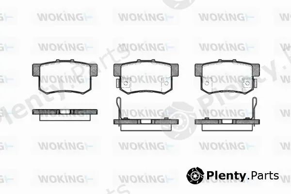 Woking P2253.12 — Brake Pad Set, disc brake