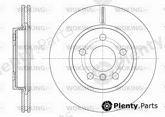 Woking D61617.10 — Brake Disc