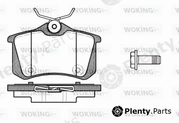 Woking P12913.10 — Brake Pad Set, disc brake