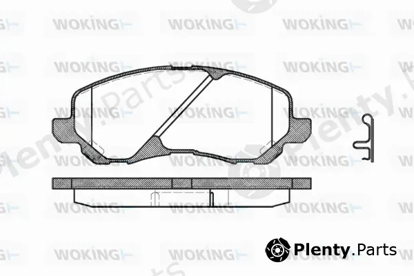 Woking P9043.02 — Brake Pad Set, disc brake
