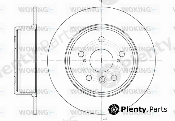 Woking D61128.00 — Brake Disc