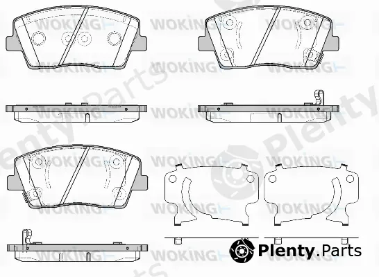 Woking P19113.02 — Brake Pad Set, disc brake
