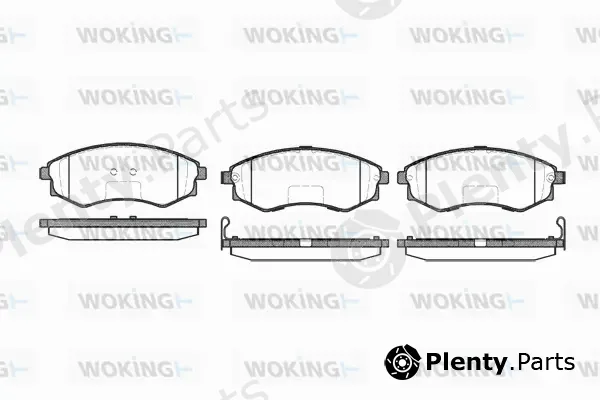 Woking P2183.52 — Brake Pad Set, disc brake