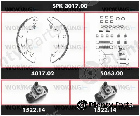 Woking SPK3017.00 — Brake Kit, drum brake Super Precision Kit