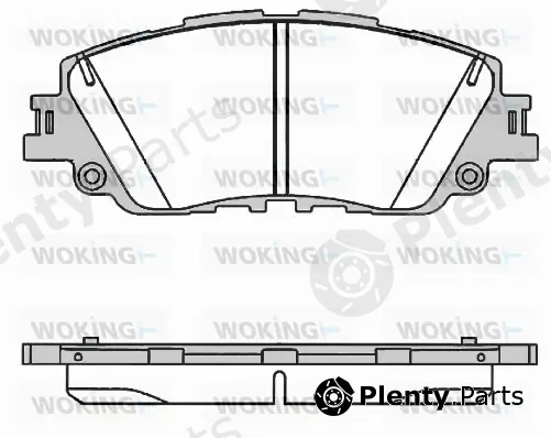 Woking P16873.00 — Brake Pad Set, disc brake