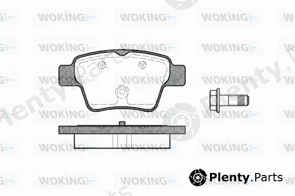 Woking P10383.00 — Brake Pad Set, disc brake