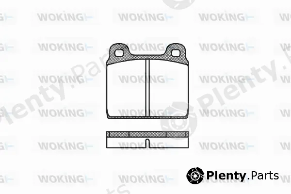 Woking P1023.00 — Brake Pad Set, disc brake