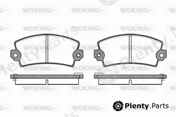 Woking P1213.06 — Brake Pad Set, disc brake