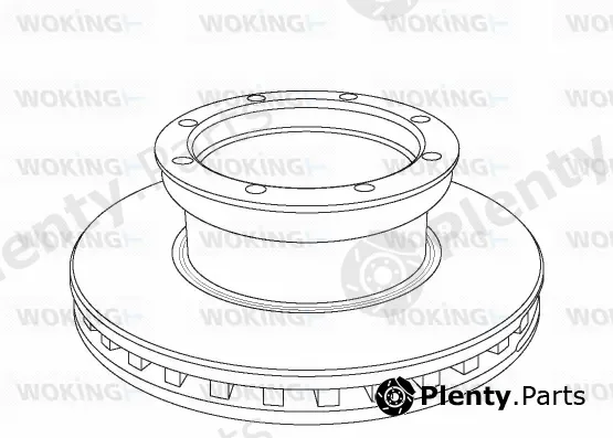 Woking NSA1054.20 — Brake Disc Heavy Duty Brake Disc