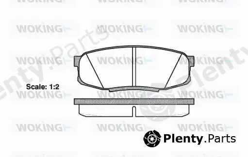 Woking P13723.00 — Brake Pad Set, disc brake