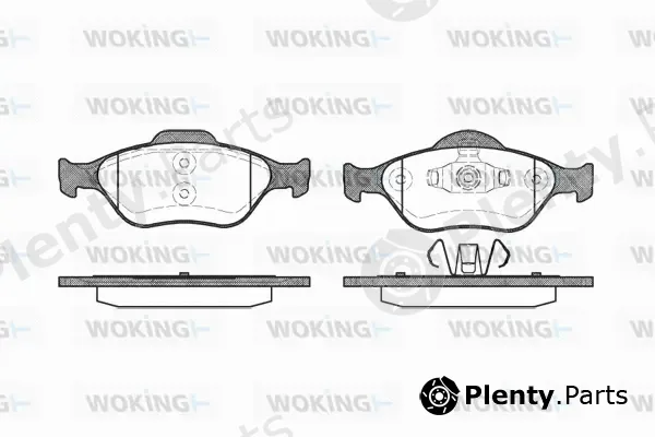 Woking P6663.00 — Brake Pad Set, disc brake