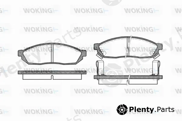 Woking P0113.02 — Brake Pad Set, disc brake