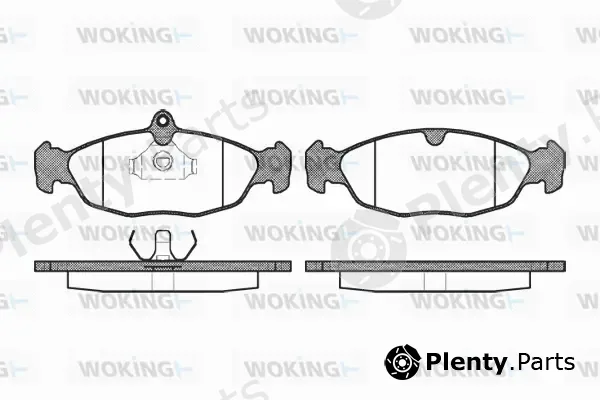 Woking P2933.00 — Brake Pad Set, disc brake