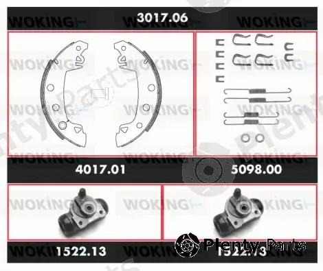 Woking 3017.06 — Brake Kit, drum brake Precision Kit