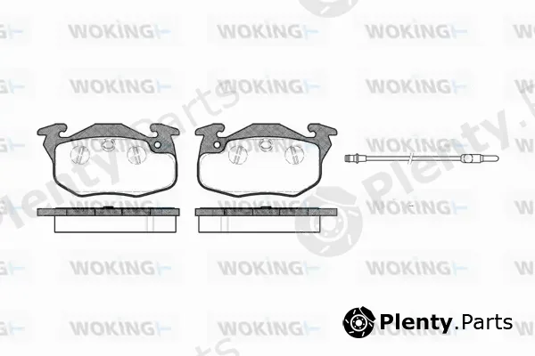 Woking P0923.01 — Brake Pad Set, disc brake