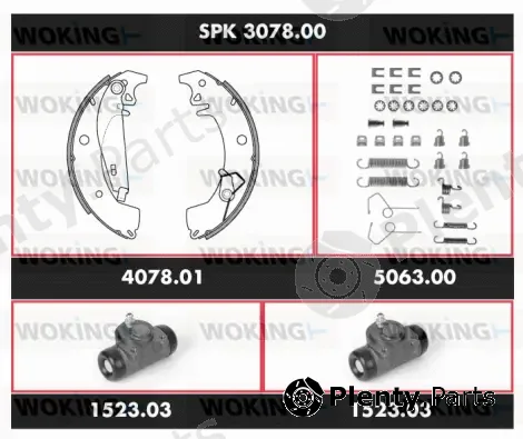 Woking SPK3078.00 — Brake Kit, drum brake Super Precision Kit