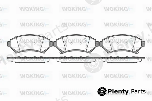 Woking P7413.02 — Brake Pad Set, disc brake