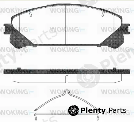 Woking P12123.00 — Brake Pad Set, disc brake