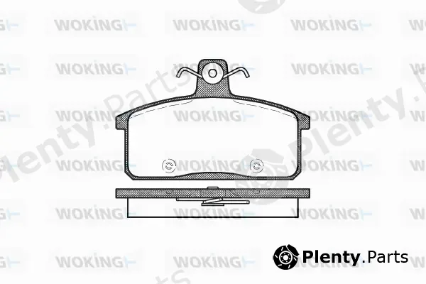 Woking P0283.50 — Brake Pad Set, disc brake
