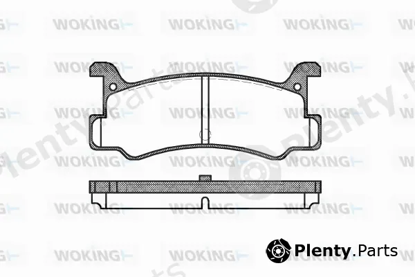 Woking P3133.00 — Brake Pad Set, disc brake