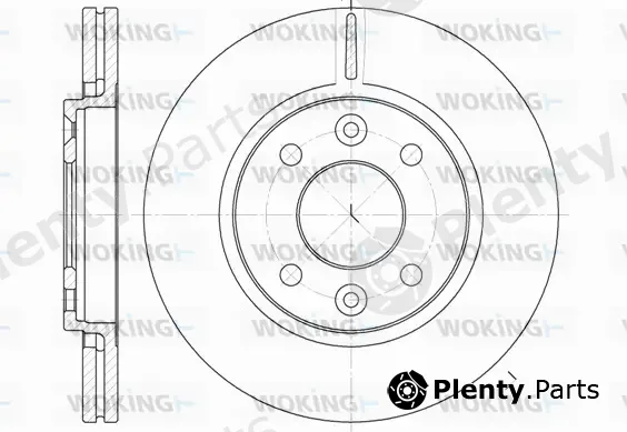 Woking D6117.10 — Brake Disc