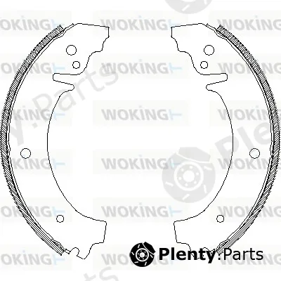 Woking Z4026.00 — Brake Shoe
