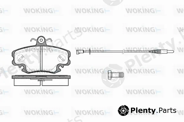 Woking P0413.30 — Brake Pad Set, disc brake