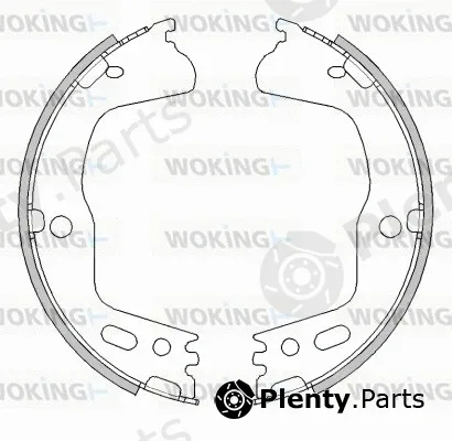 Woking Z4494.01 — Brake Shoe, parking brake