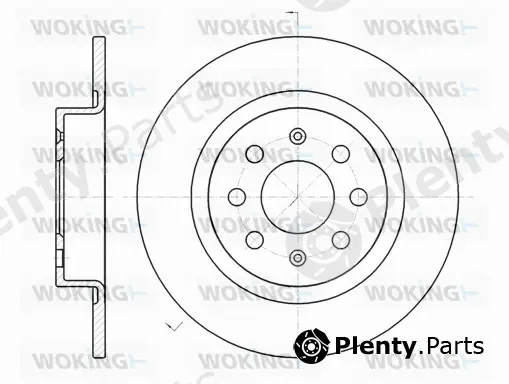 Woking D6983.00 — Brake Disc